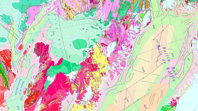 Illustration for article titled Your New Desktop Wallpaper: A Fetching Geological Map Of The Arctic